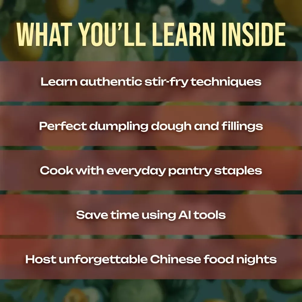 Flavors of China: Stir-Fries & Dumplings You’ll Love | Chinese Cooking eBook, Digital Download Guide, Wok & Dumpling Recipes, AI Cooking Hacks, Kitchen Essentials