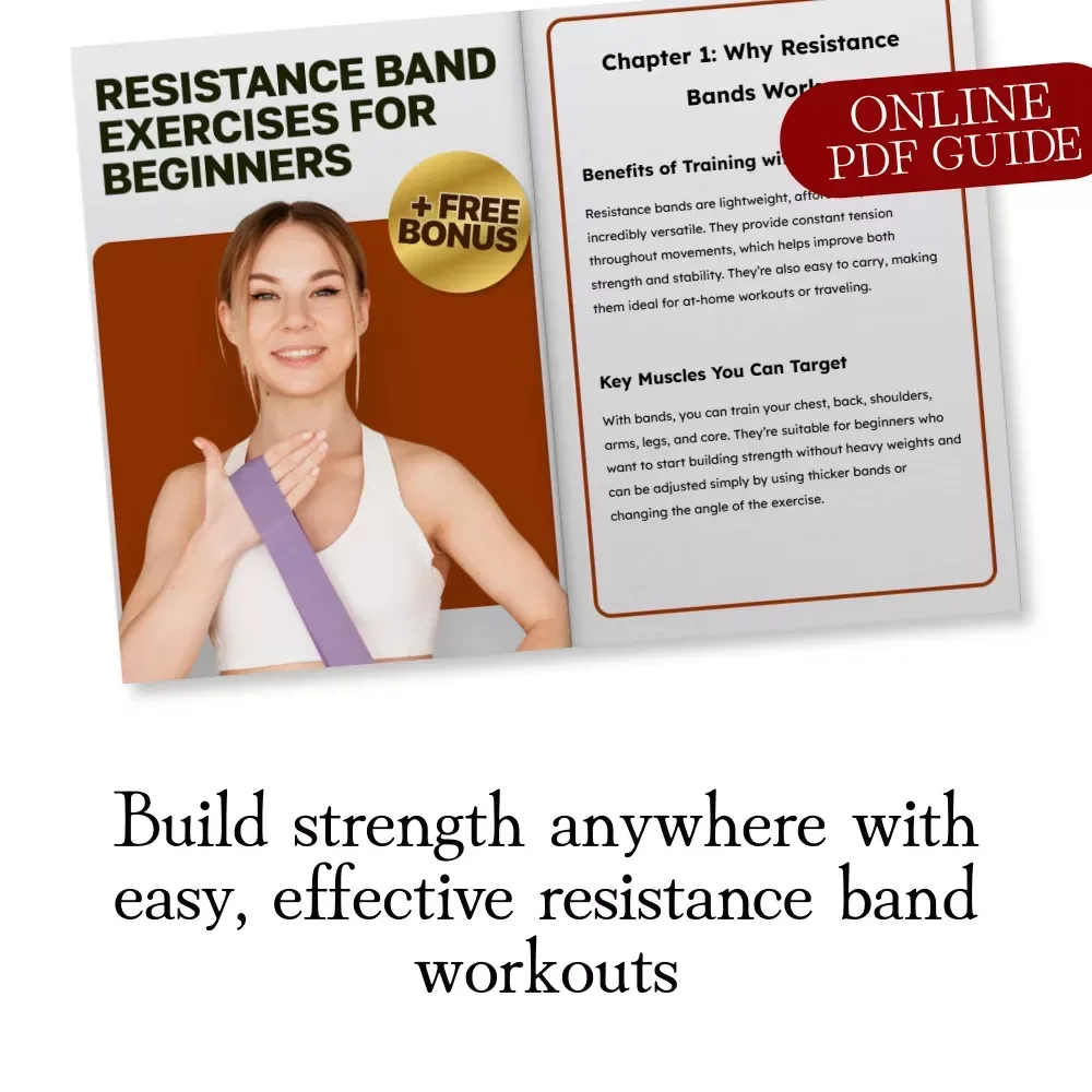 Resistance Band Exercises for Beginners | Printable Fitness Guide, Digital Download, Home Workout Routine, Beginner-Friendly eBook