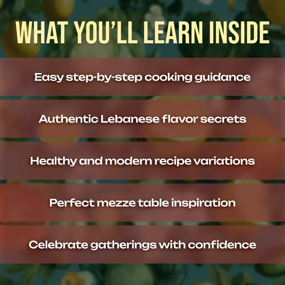 Lebanese Food Recipes Falafel & Kibbeh eBook | Traditional Middle Eastern Cookbook, Mezze Guide, Authentic Lebanese Cuisine Digital Download