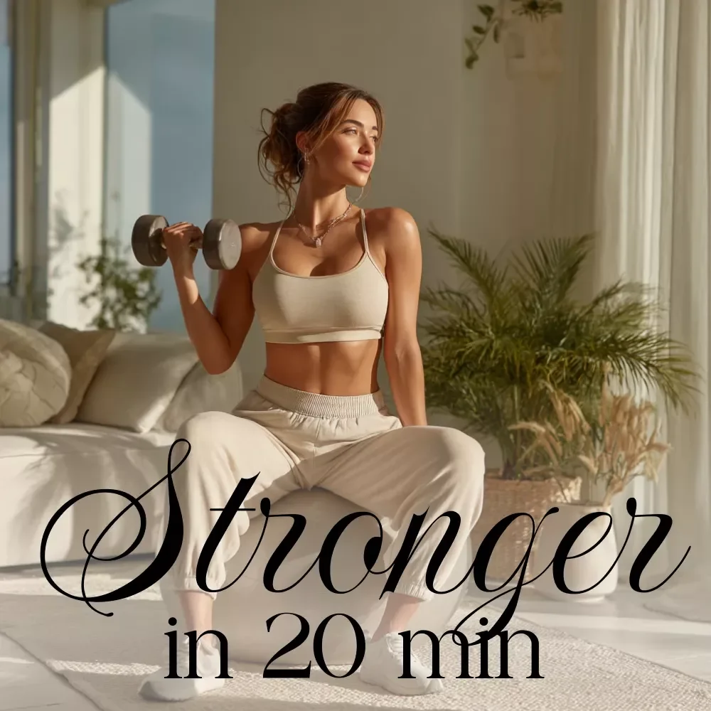 Stronger in 20 min | 20-Minute Home Strength Routine Guide for Busy Women | Quick & Effective Digital Fitness Download