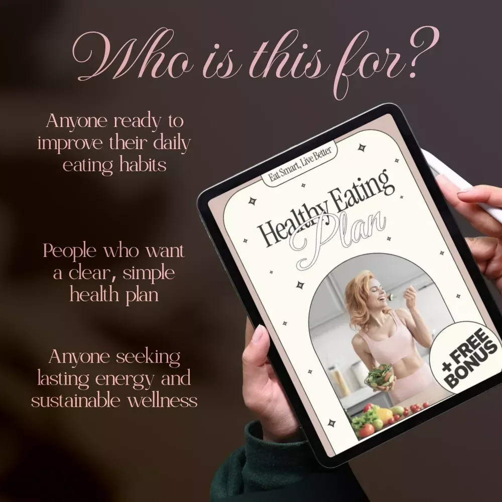 Eat Smart, Live Better: Healthy Eating Plan | Digital Healthy Eating Guide, Meal Planning eBook, Nutrition Checklist for Balanced Diet & Sustainable Wellness