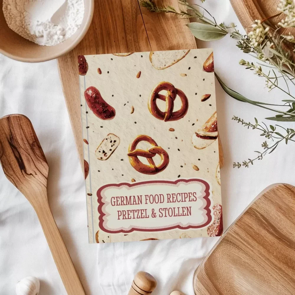 German Food Recipes Pretzel & Stollen | Authentic German Baking eBook | Traditional & Modern Holiday Recipes | Digital Download PDF Guide