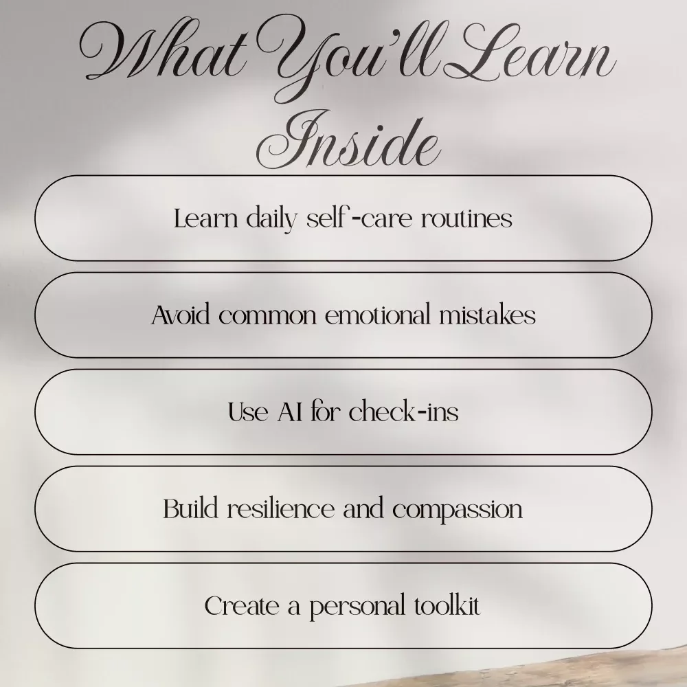 A Practical Guide to Emotional Self-Care | Digital Download Guide for Emotional Self Care, Mental Health & Well-Being