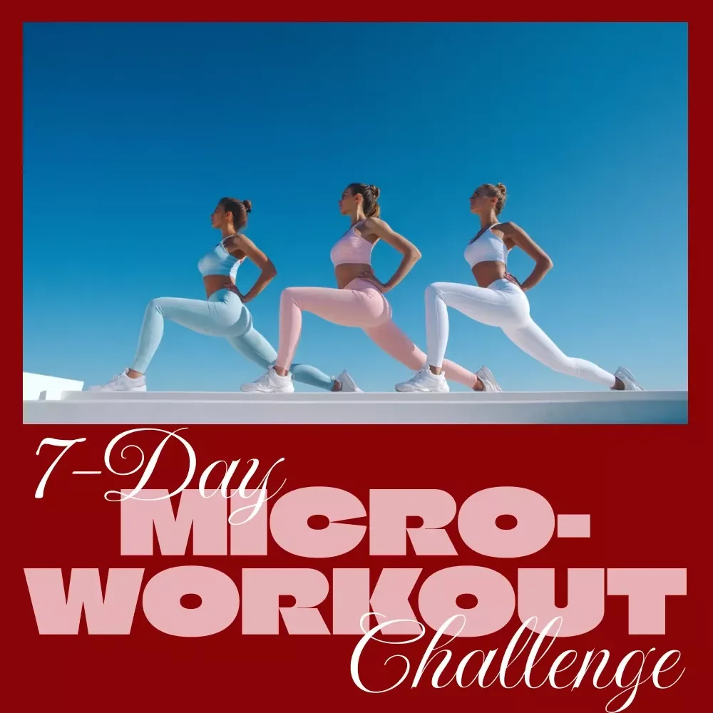 7-Day Micro-Workout Challenge | Quick Fitness Digital Download Checklist for Beginners & Home Training