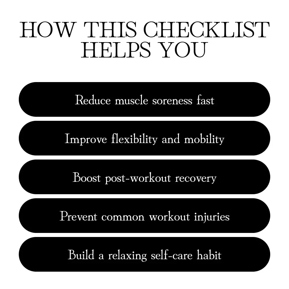 Roll, Relax, Repeat: The Ultimate Women’s Foam Rolling Checklist | Digital Download Guide for Foam Rolling Exercises, Recovery & Self-Care