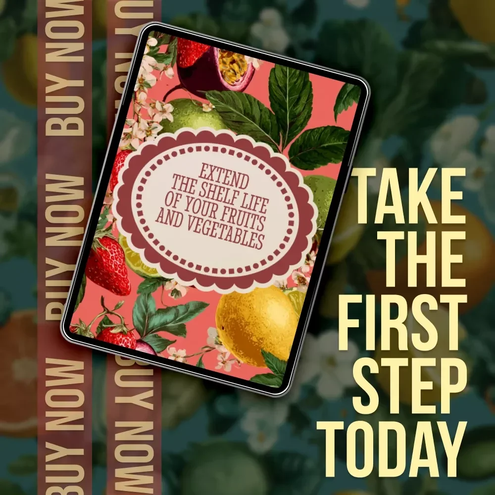 Extend the Shelf Life of Your Fruits and Vegetables | Printable Food Storage Checklist | Digital Download for Kitchen Organization & Healthy Living