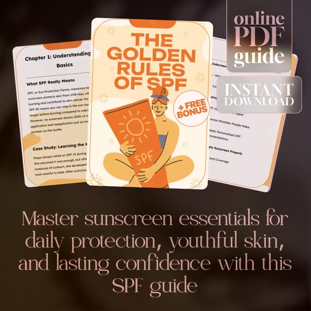 The Golden Rules of SPF | Digital eBook Guide on Sunscreen, Skincare, Anti-Aging, and Sun Protection