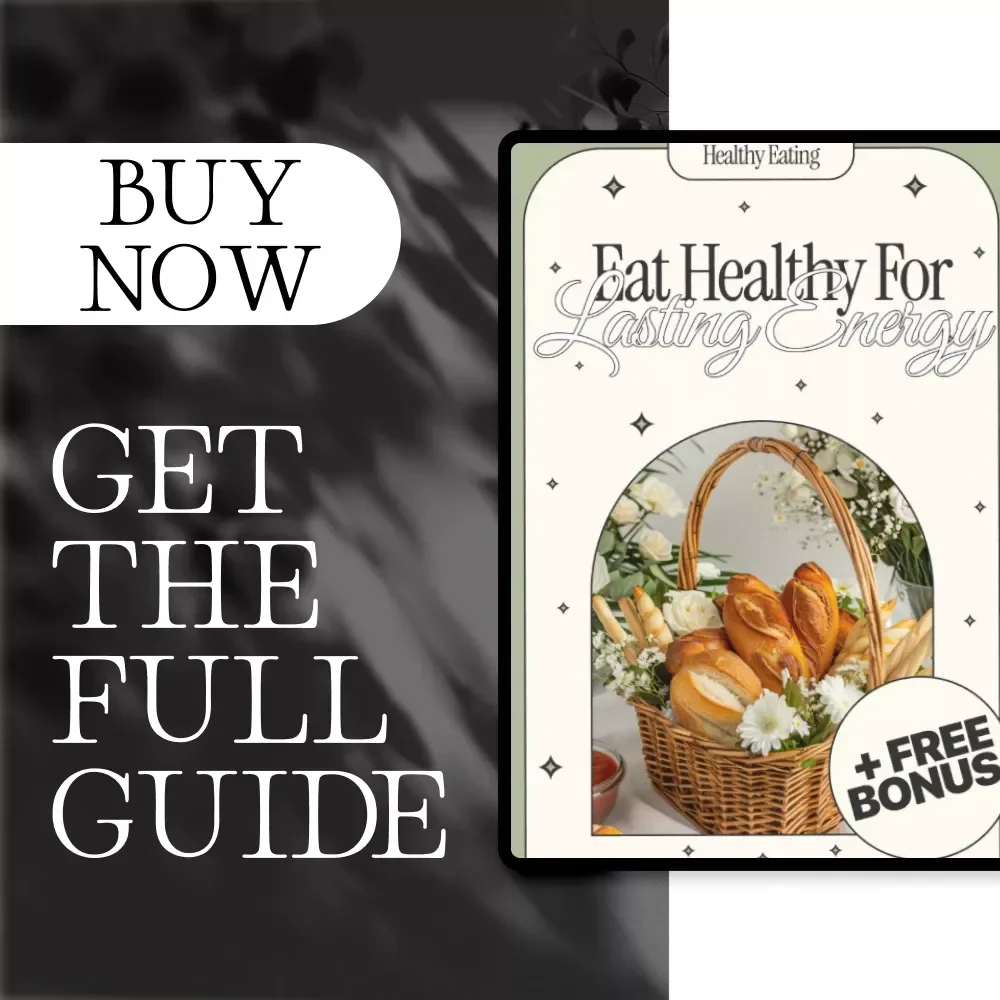 Eat Healthy for Lasting Energy | Digital Download Guide for Meal Planning, Healthy Eating, Boosting Energy Levels & AI-Powered Recipes