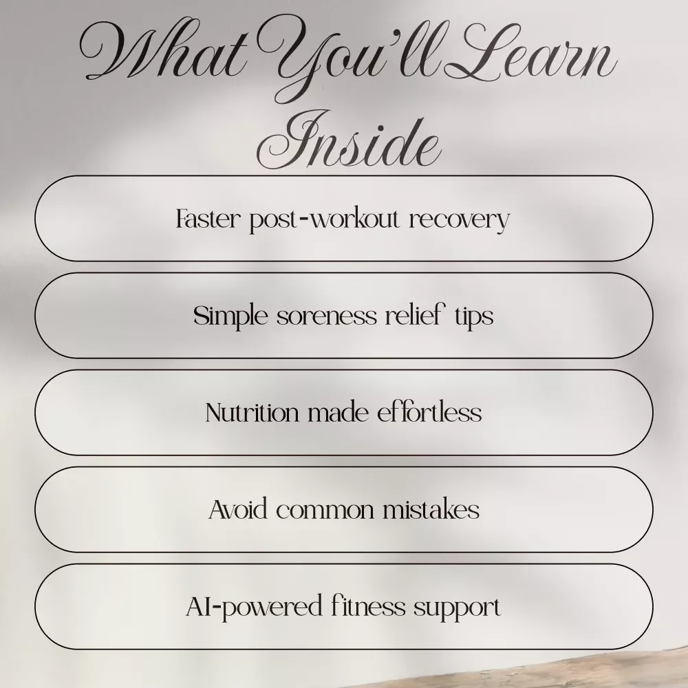 Soothe and Recover Faster | Digital Guide for What Helps for Sore Muscles After Exercise, Smart Recovery Tips & AI Tools
