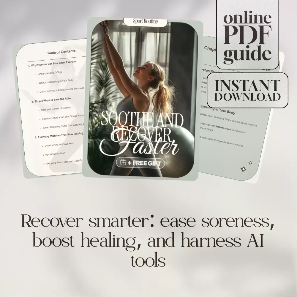 Soothe and Recover Faster | Digital Guide for What Helps for Sore Muscles After Exercise, Smart Recovery Tips & AI Tools