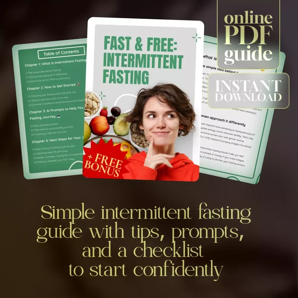 Fast & Free: Intermittent Fasting Guide | How to Do Intermittent Fasting for Weight Loss, Meal Planning & Motivation Support
