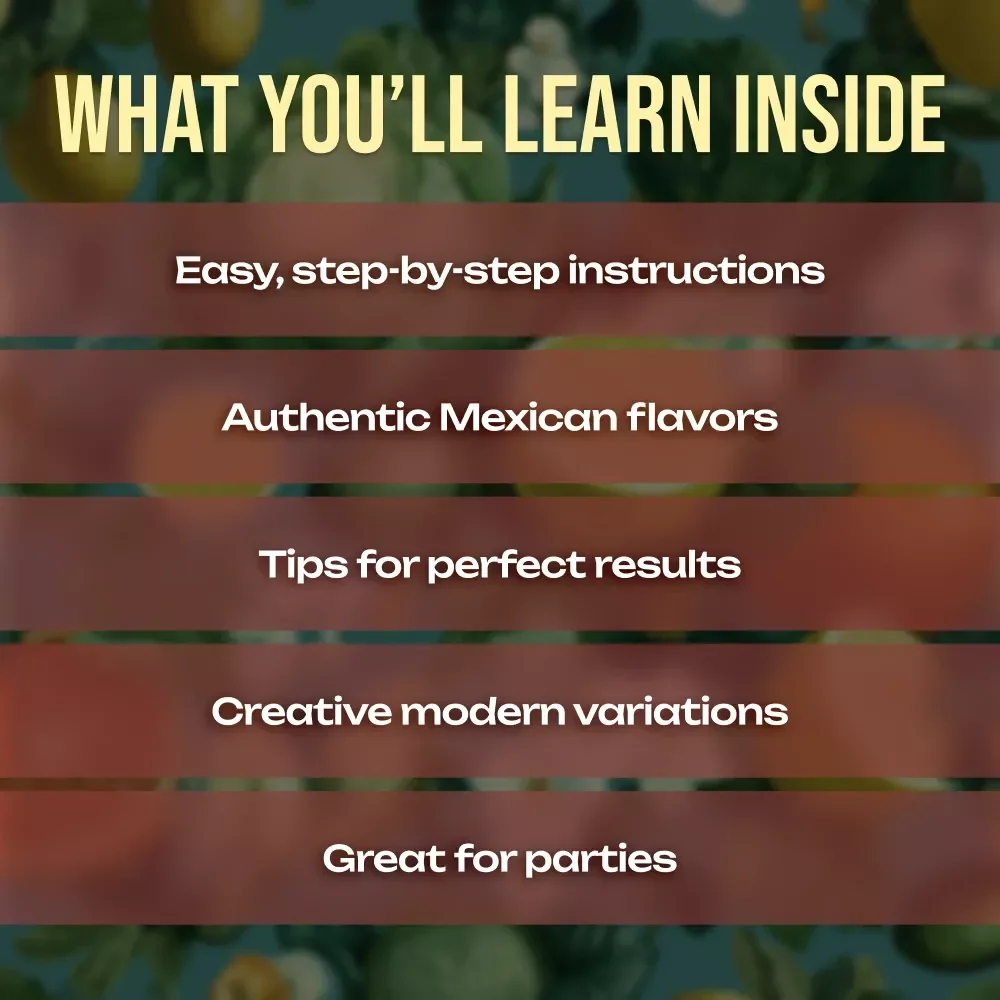 Mexican Food Recipes Guacamole & Tamales | Authentic Mexican Cookbook Digital Download | eBook with Traditional & Modern Recipes