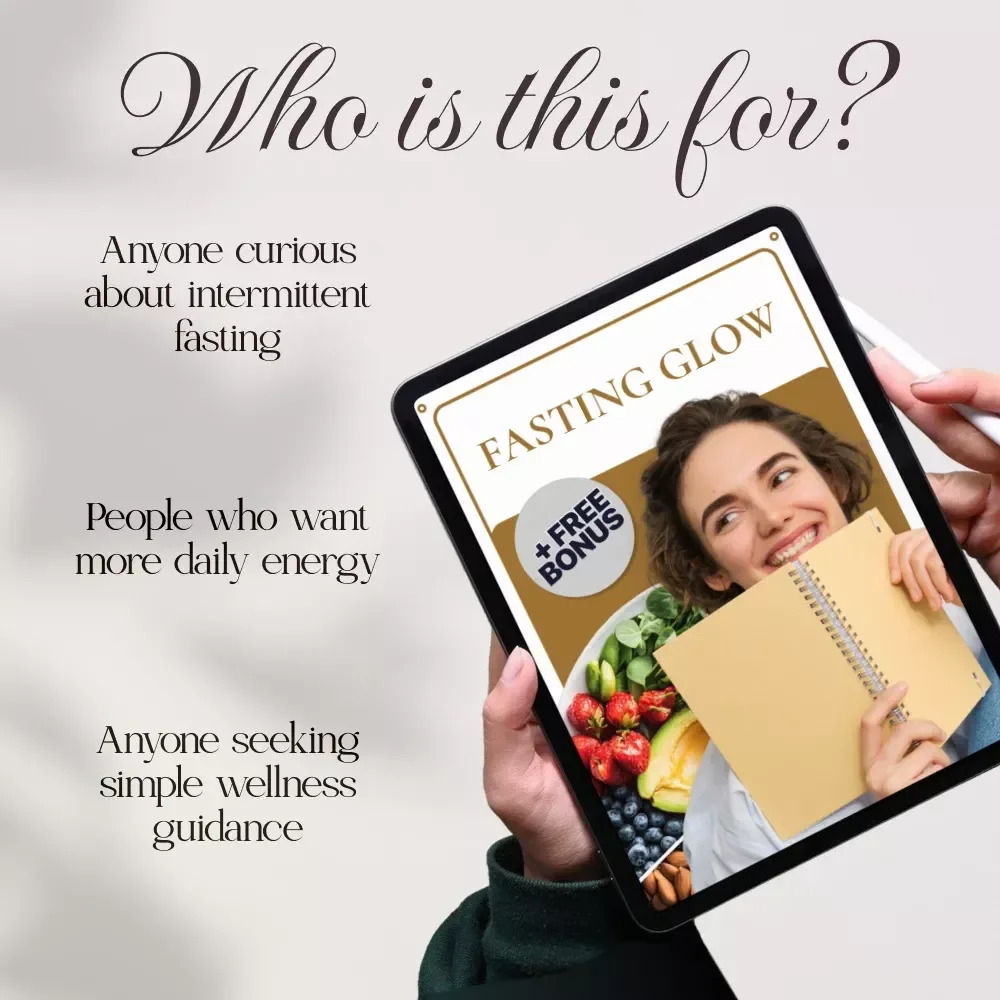 Fasting Glow | Intermittent Fasting Benefits Guide for Women | Digital Download Wellness eBook & Checklist