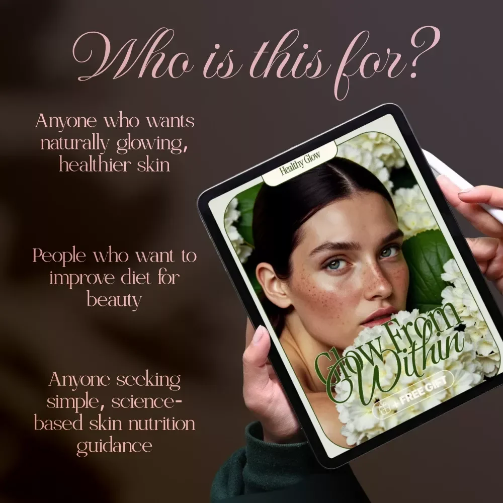 Glow from Within | Skin Nutrition Guide, Healthy Meal Planning, AI-Powered Skin Diet, Clear Skin eBook, Digital Download Wellness Resource