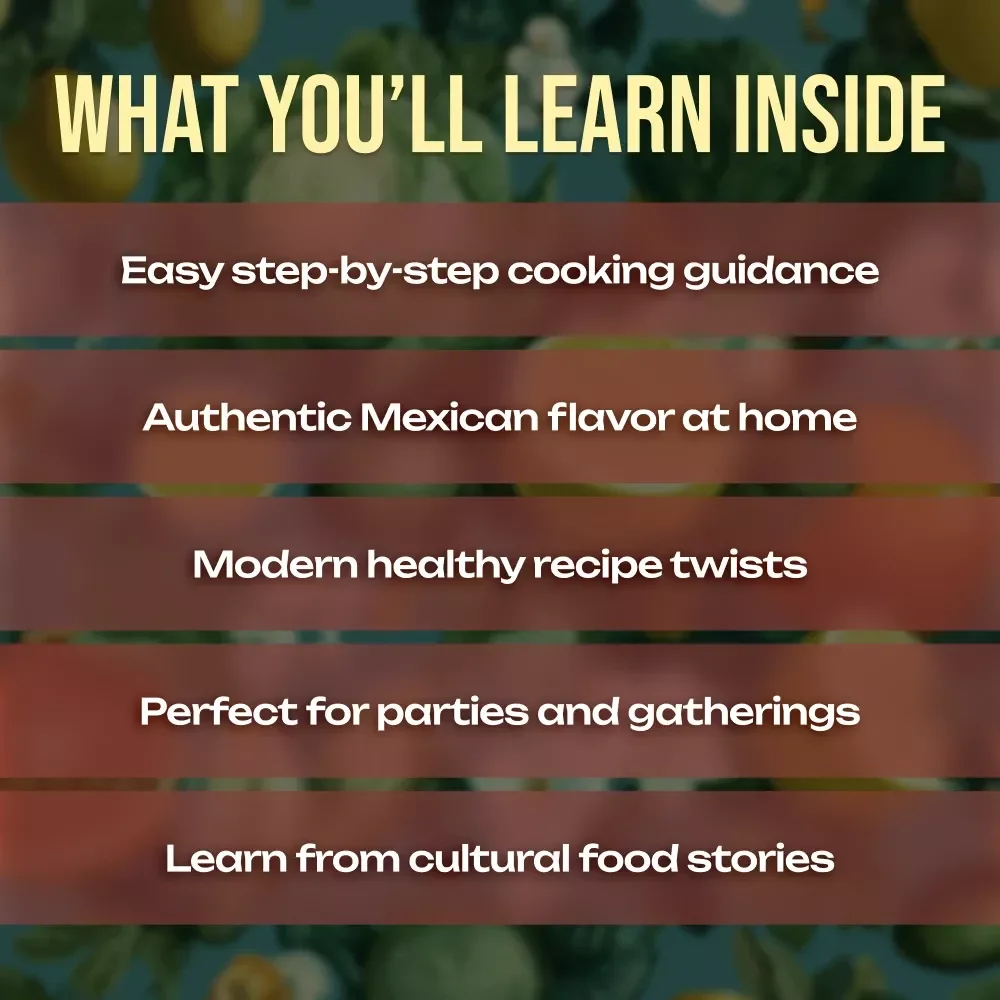 Mexican Food Recipes Tacos & Enchiladas | Authentic Mexican eBook | Digital Download Guide for Traditional & Modern Recipes