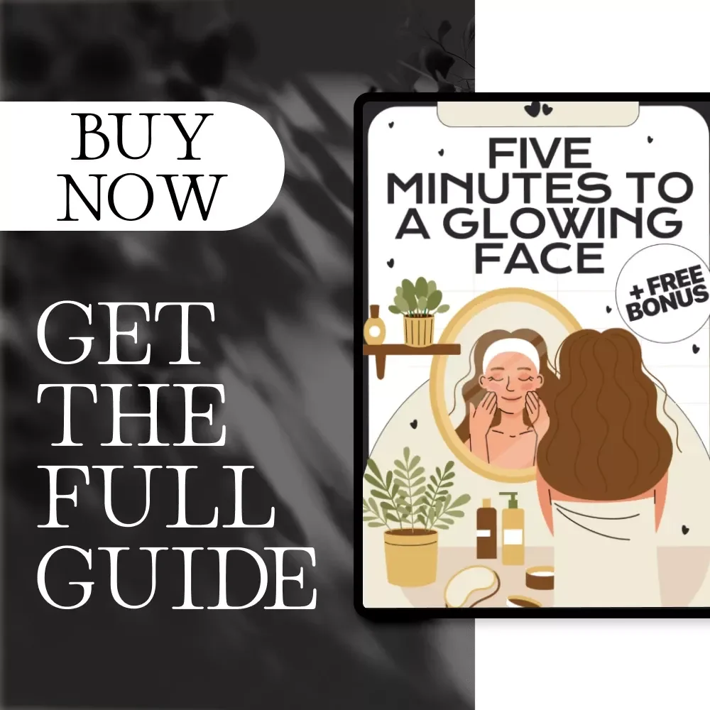 Five Minutes to a Glowing Face | Digital Download Guide for Radiant Skin, Facial Massage Routine, Skincare Ritual, Stress Relief & Self-Care Ebook