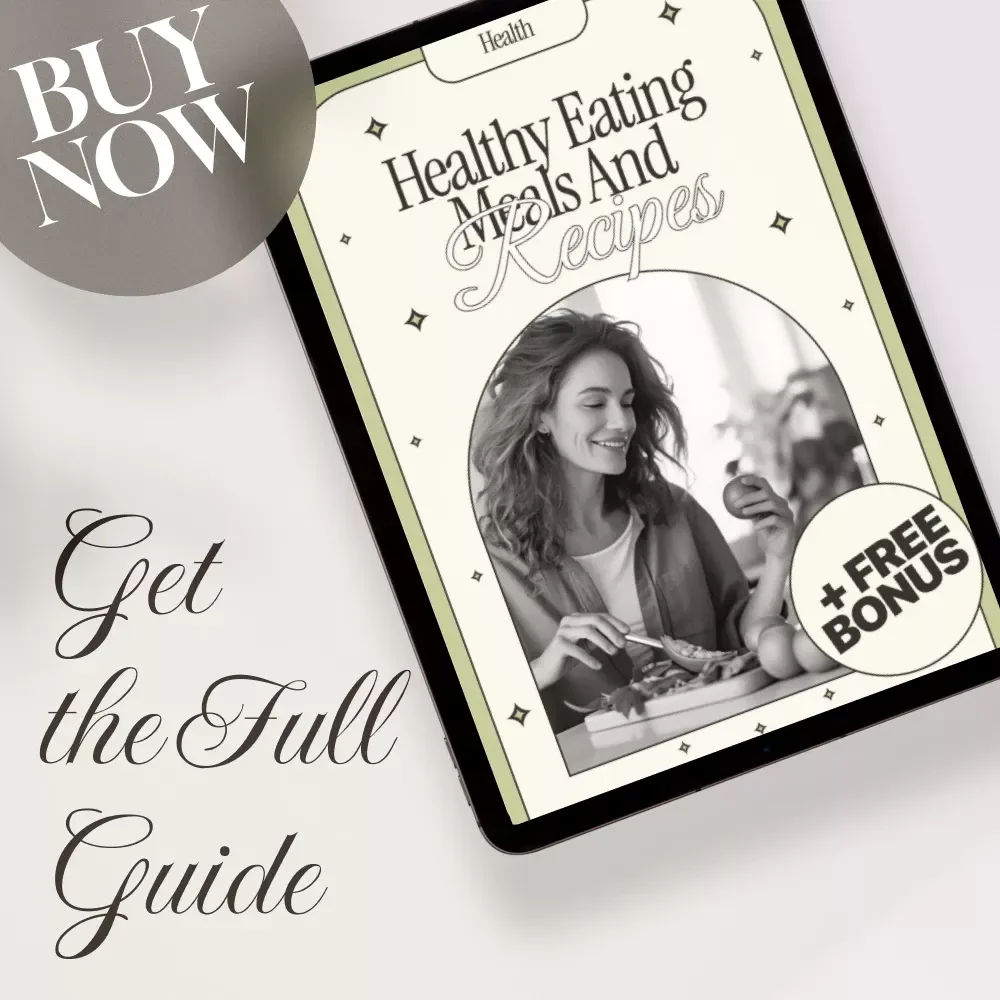 Healthy Eating Meals and Recipes eBook | Digital Download Guide with Meal Plans, Easy Recipes, and AI Meal Planning Tools for Balanced Nutrition