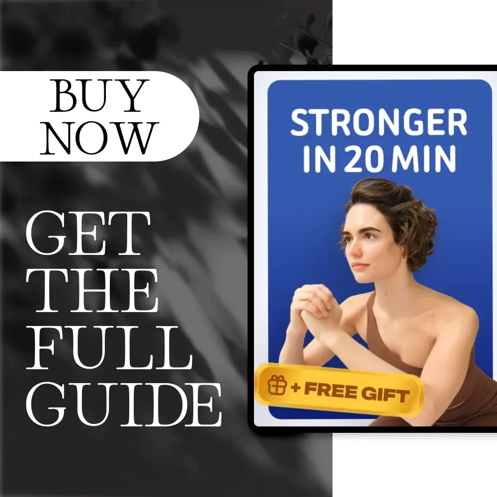 Stronger in 20 min | 20-Minute Home Strength Routine Guide for Busy Women | Quick & Effective Digital Fitness Download