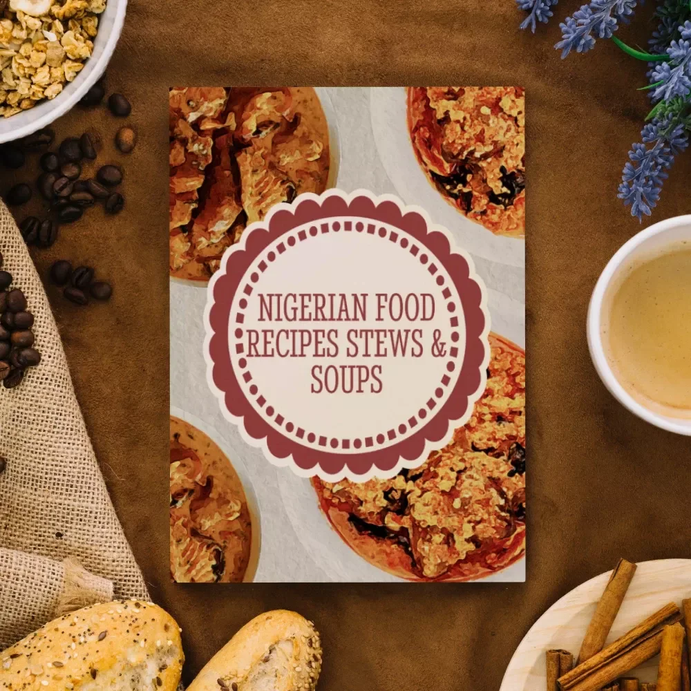 Nigerian Food Recipes Stews & Soups | Authentic Nigerian Cookbook eBook | Digital Download Recipes, Cooking Guide, Traditional Soups & Stews