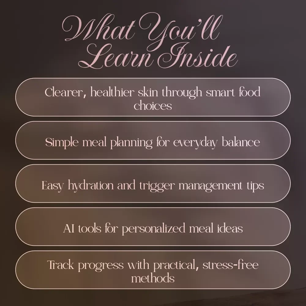 Glow from Within | Skin Nutrition Guide, Healthy Meal Planning, AI-Powered Skin Diet, Clear Skin eBook, Digital Download Wellness Resource