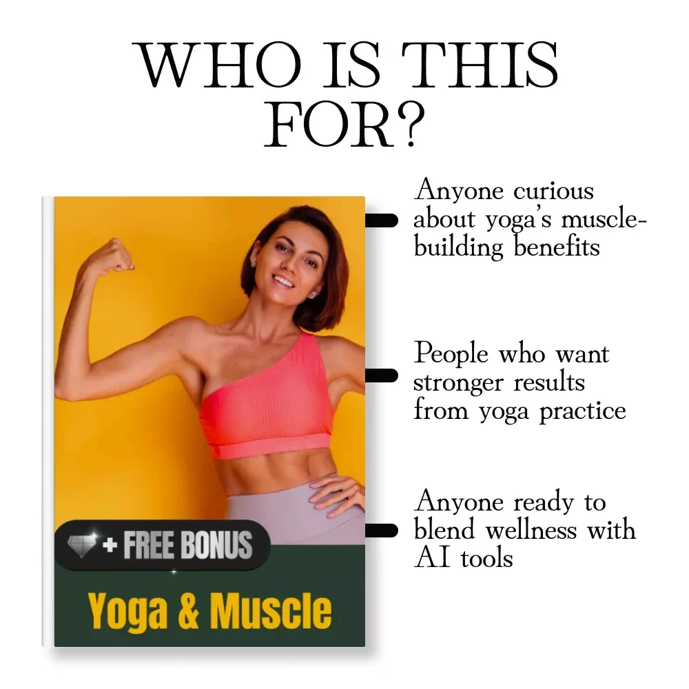Yoga & Muscle | Strength-Building Yoga Guide for Women | Digital Download Fitness eBook, Checklist & AI Practice Prompts