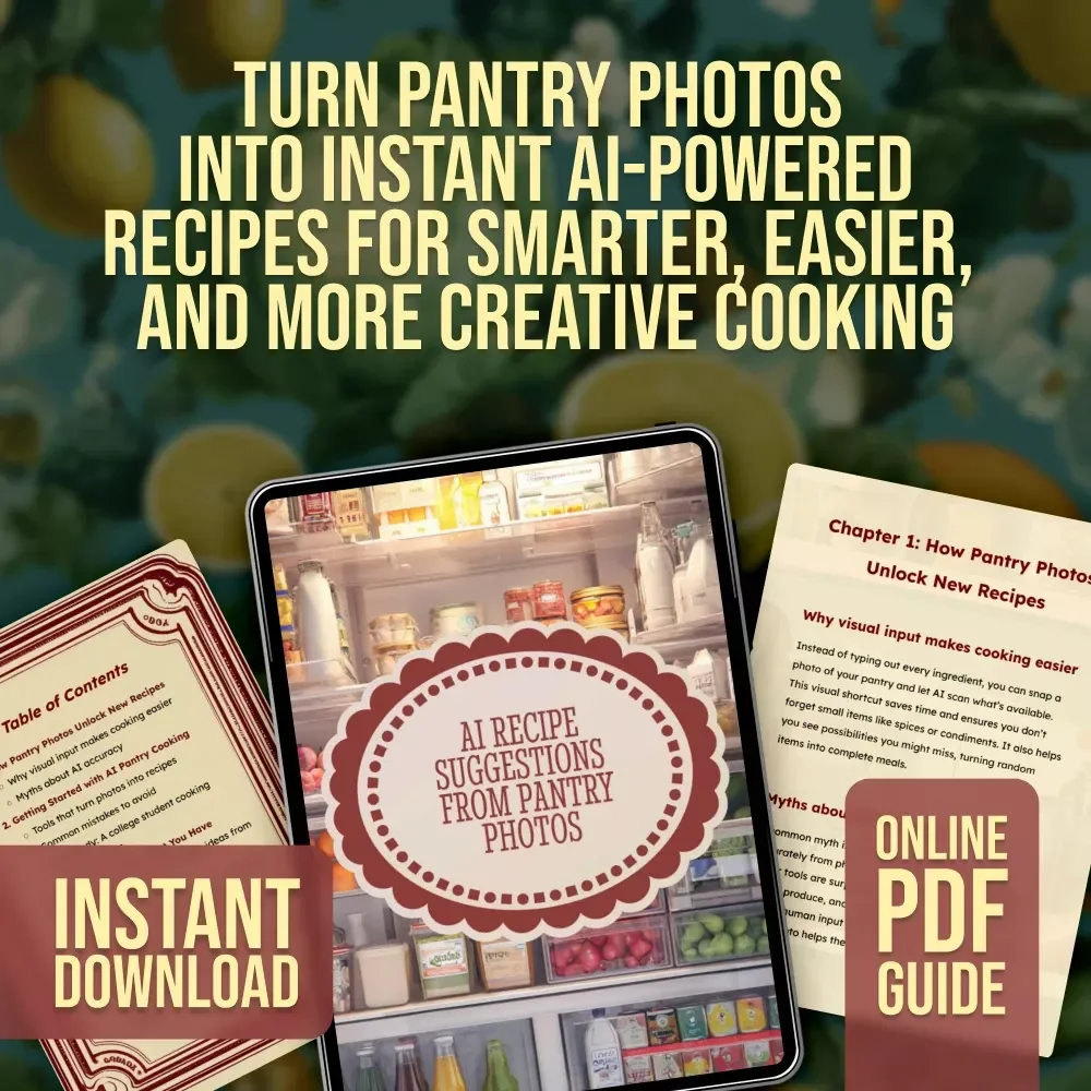 AI Recipe Suggestions from Pantry Photos | Smart Cooking Guide with AI Meal Ideas & Pantry Photo Recipes