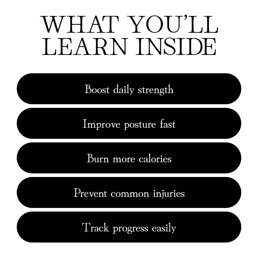 Lower Body Workout Guide | Digital Download eBook | Strength Training, Squats, Fitness Motivation & AI Tweaks
