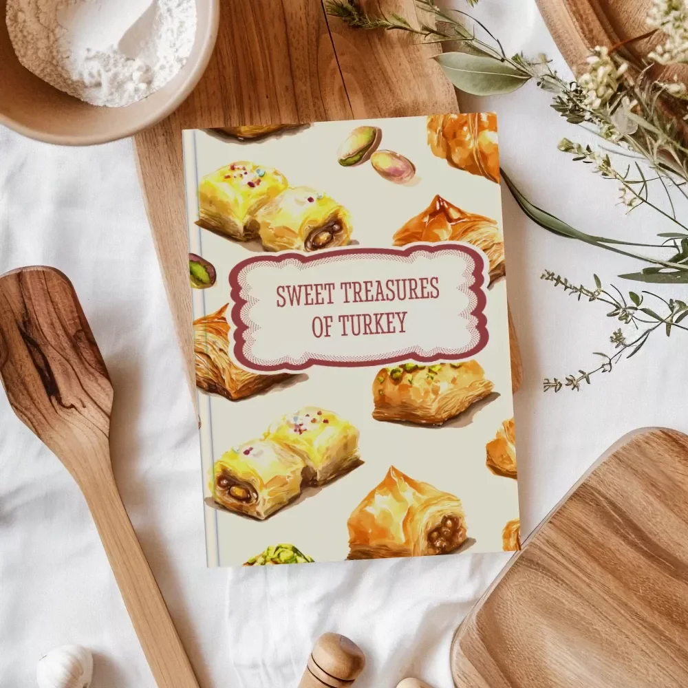 Sweet Treasures of Turkey | Digital Guide to Turkish Desserts, Baklava, Turkish Delight, Halva & More | eBook Download for Food Lovers & Home Bakers