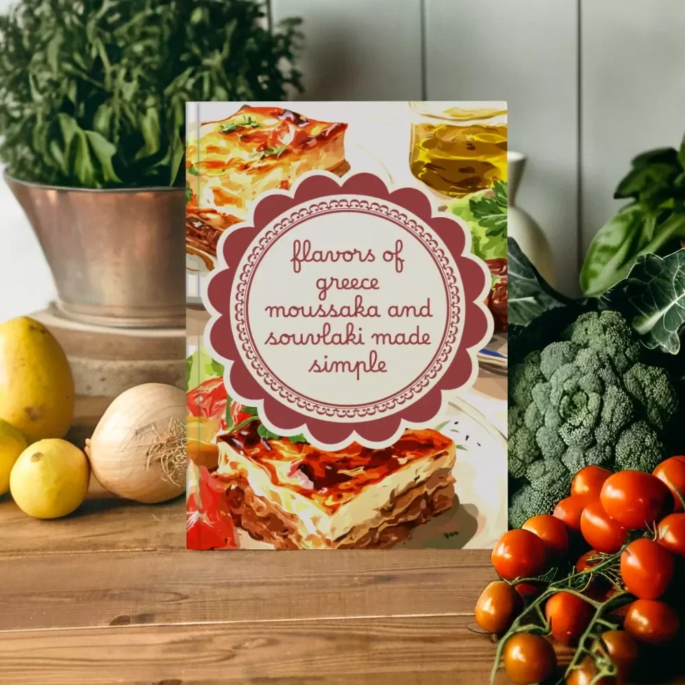 Flavors of Greece Moussaka and Souvlaki Made Simple | Greek Cookbook Digital Download | Traditional Recipes & Cooking Guide eBook