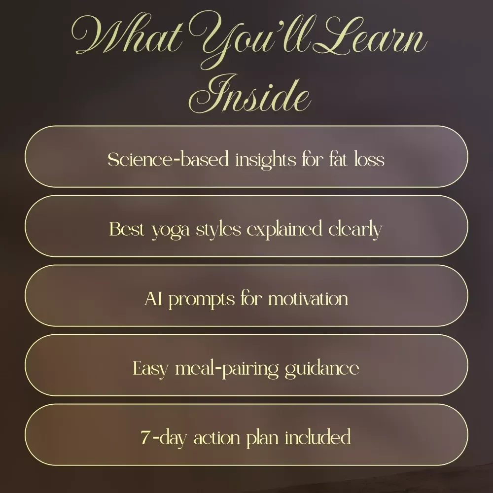 Yoga & Weight Loss Guide | Digital Download | Does Yoga Help You Lose Weight? Beginner to Advanced Tips with AI Prompts