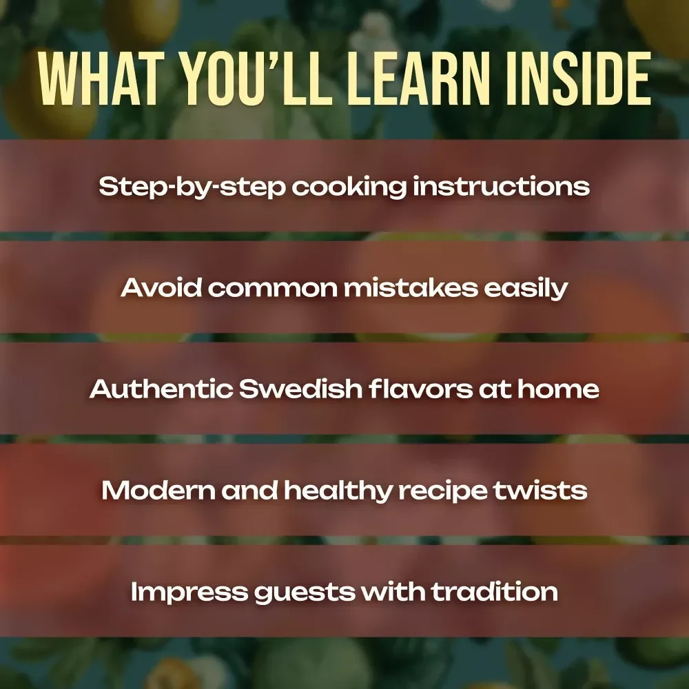 Swedish Food Recipes Meatballs & Gravlax | Authentic Swedish eBook | Scandinavian Cooking Guide | Digital Download