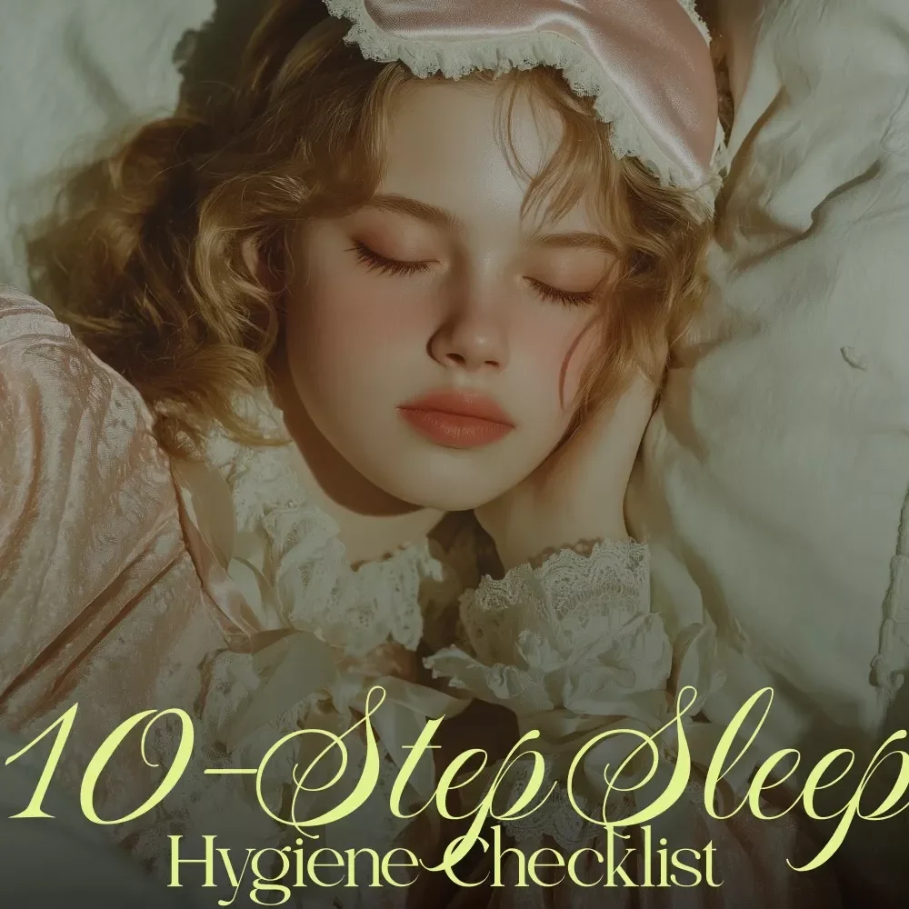 10-Step Sleep Hygiene Checklist | Digital Download Guide for Better Rest & Relaxation