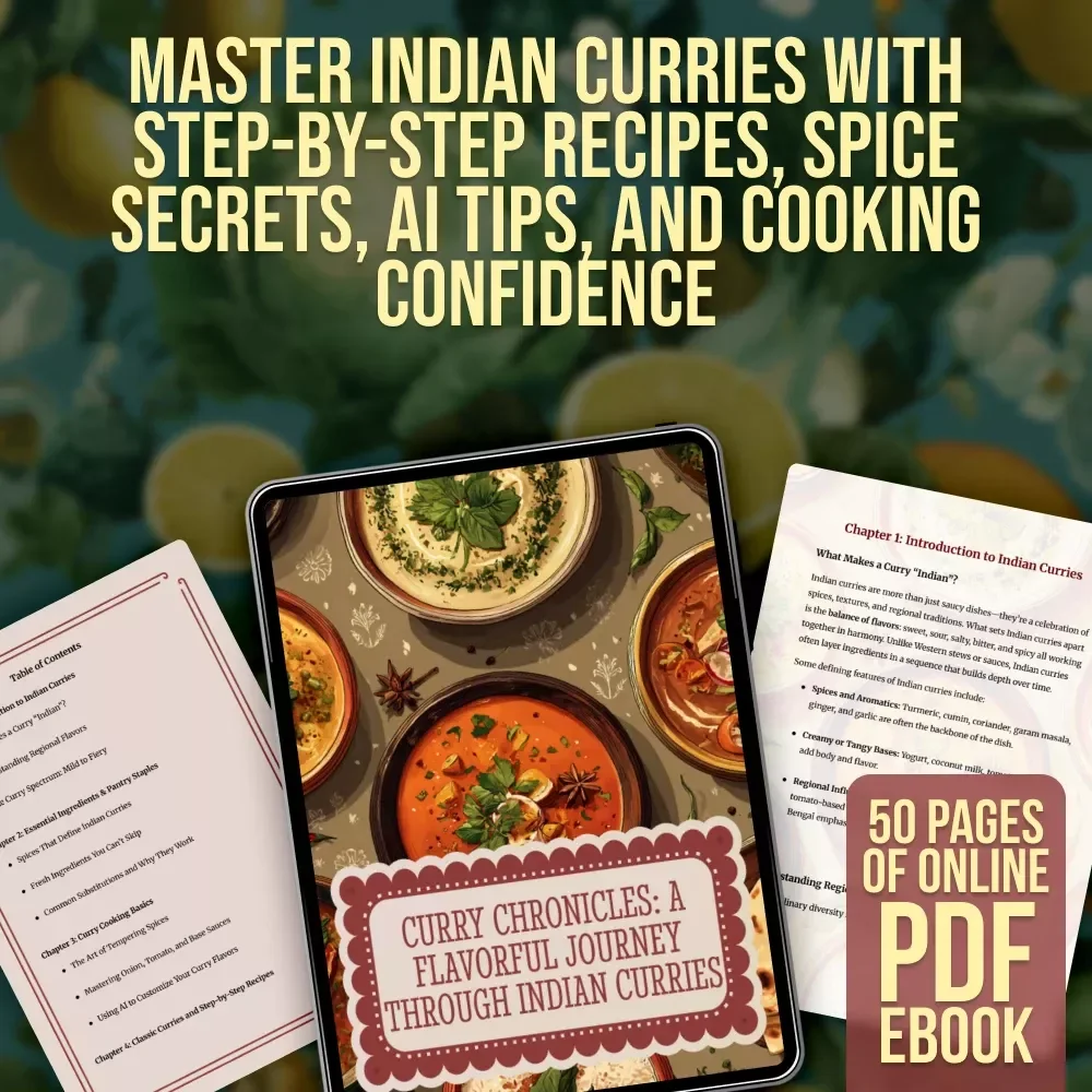 Curry Chronicles: A Flavorful Journey Through Indian Curries | Indian Food Recipes Curries eBook Guide