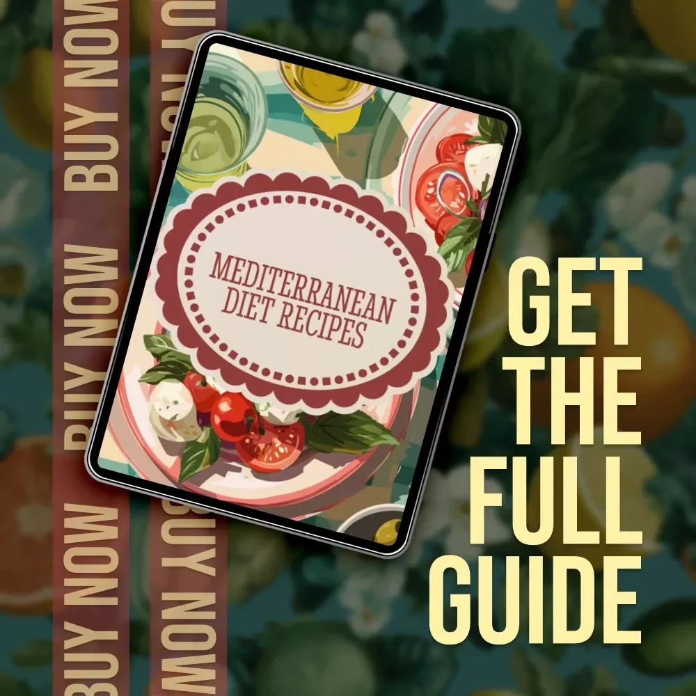 Mediterranean Diet Recipes Guide | Healthy Digital Download eBook with Meal Ideas, Easy Mediterranean Diet Recipes, Nutrition Tips & AI Meal Planning