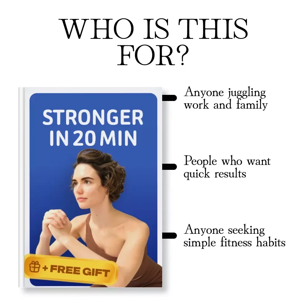 Stronger in 20 min | 20-Minute Home Strength Routine Guide for Busy Women | Quick & Effective Digital Fitness Download