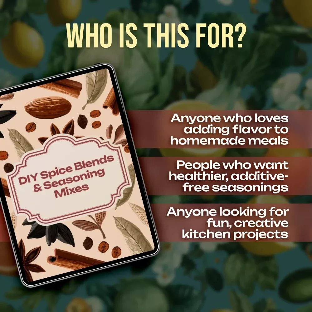 DIY Spice Blends & Seasoning Mixes Checklist | Digital Download Guide for Homemade Spices, Seasoning Recipes, Cooking & Kitchen Organization