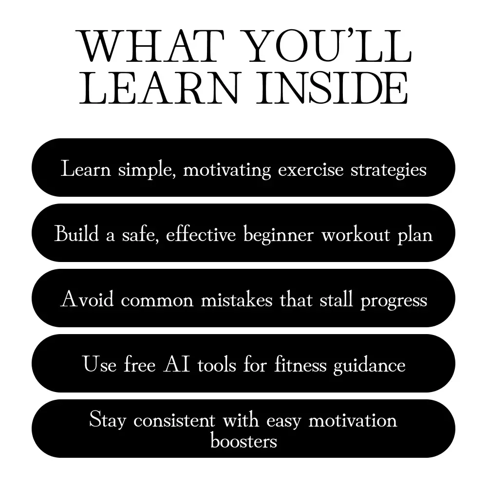 Start Strong with Exercise – Beginner’s Fitness Guide with AI Tools | How to Begin Exercising