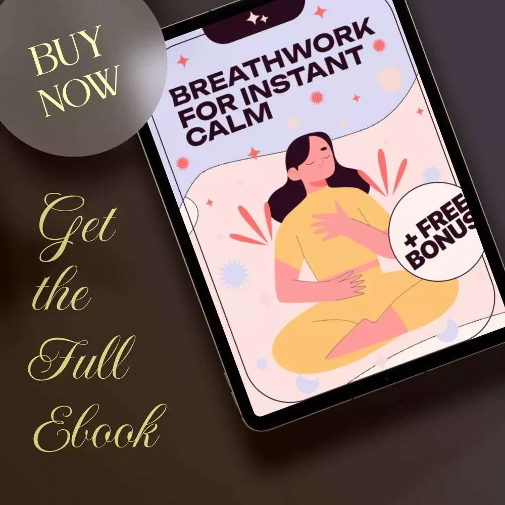 Breathwork for Instant Calm | Digital Download Guide | Stress Relief eBook, Mindfulness Checklist & Relaxation Techniques