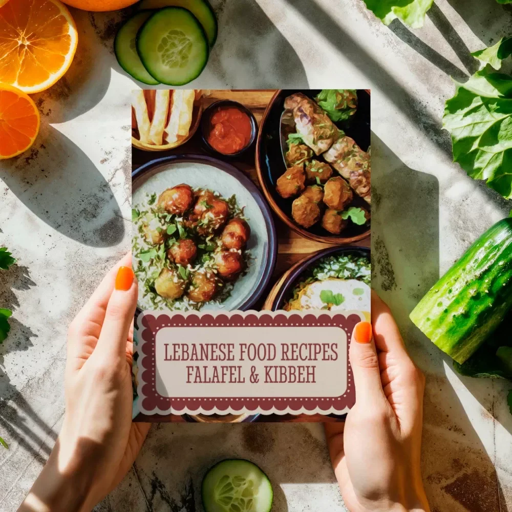 Lebanese Food Recipes Falafel & Kibbeh eBook | Traditional Middle Eastern Cookbook, Mezze Guide, Authentic Lebanese Cuisine Digital Download