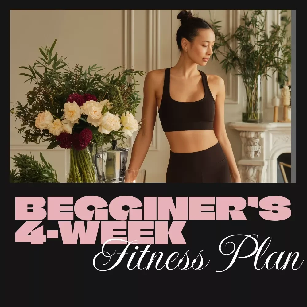 Beginner’s 4-Week Fitness Plan | Digital Workout Guide, Step-by-Step Training Schedule, Goal-Setting & AI Coaching Prompts