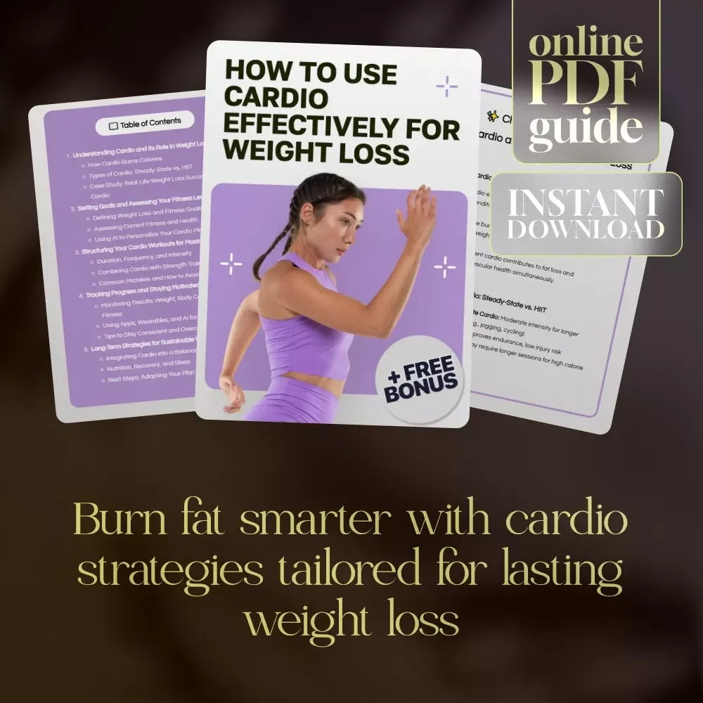 How to Use Cardio Effectively for Weight Loss | Digital eBook Guide for Fat Burning, HIIT & Steady-State Cardio | Is Cardio Good for Weight Loss?