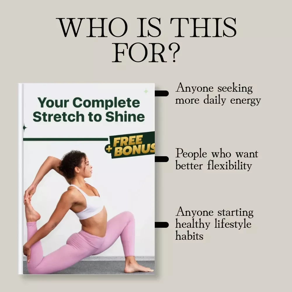 Your Complete Stretch to Shine | Full Body Stretching Routine Guide for Women | Digital Download Wellness eBook for Daily Flexibility, Energy & Relaxation