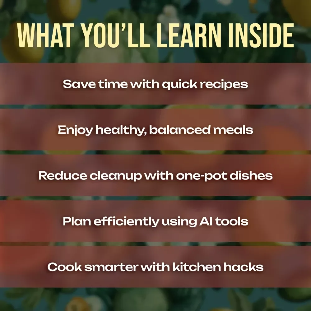 Easy Dinner Recipes Guide | Quick and Simple Meals | 15-Minute Dinners | One-Pot Wonders | Healthy, Low-Calorie, Vegan & Vegetarian Options | AI Meal Planning Tips & Kitchen Hacks