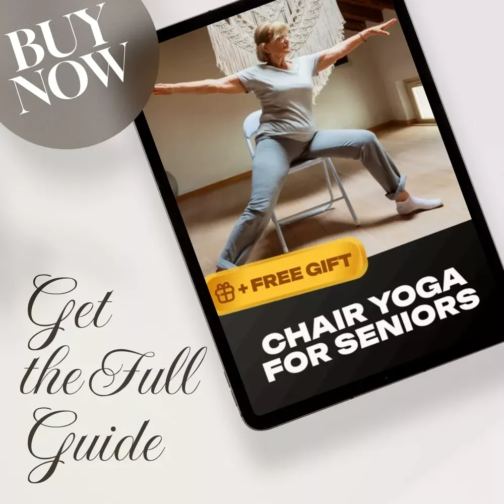 Chair Yoga for Seniors eBook | Gentle Yoga Guide, Easy Poses, Stress Relief, Joint Pain Support, Better Sleep, Digital Download