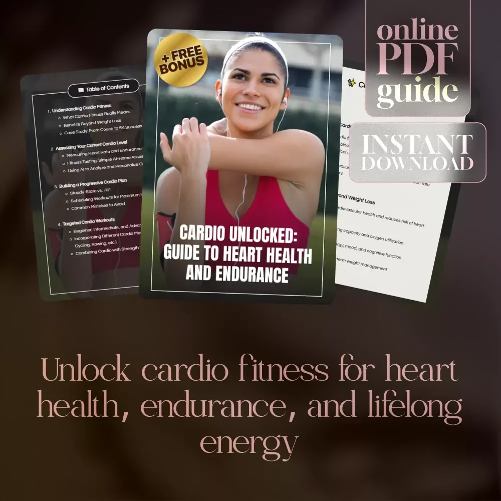 Cardio Unlocked: Guide to Heart Health and Endurance | Improve Cardio Fitness, Build Stamina & Boost Energy | Digital Download eBook