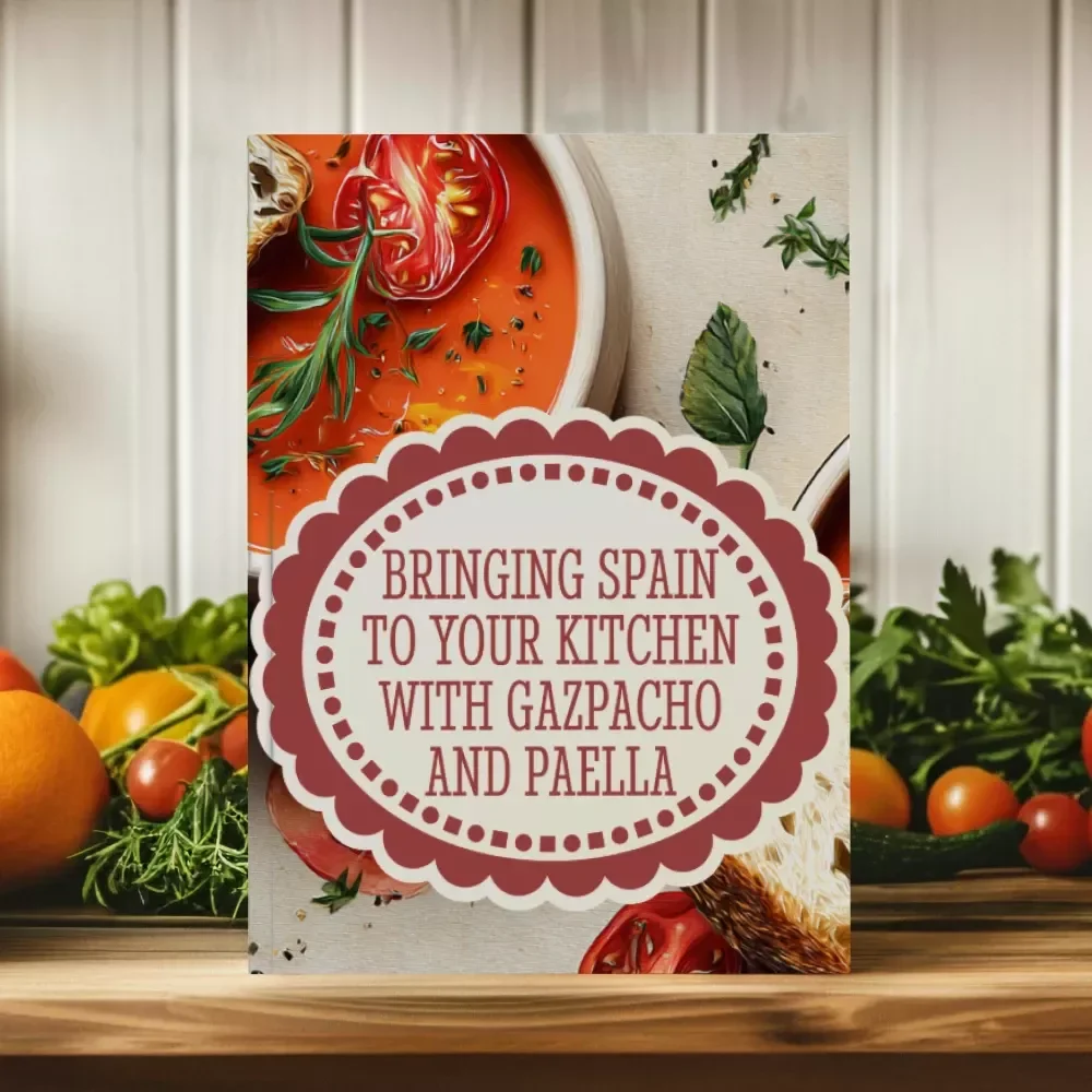 Bringing Spain to Your Kitchen with Gazpacho and Paella | Spanish Cuisine eBook | Digital Download Recipe Guide