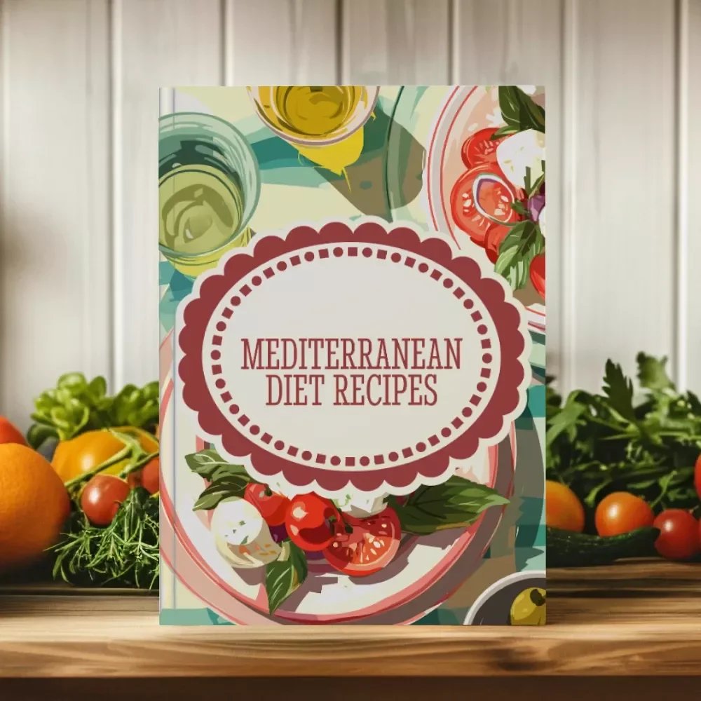 Mediterranean Diet Recipes Guide | Healthy Digital Download eBook with Meal Ideas, Easy Mediterranean Diet Recipes, Nutrition Tips & AI Meal Planning