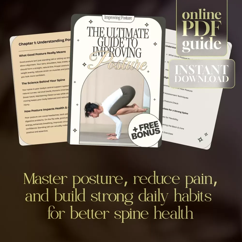 The Ultimate Guide to Improving Posture: eBook, Digital Download, Checklist for Better Spine Health, Core Strength, Ergonomics, Daily Posture Habits, AI-Assisted Posture Improvement
