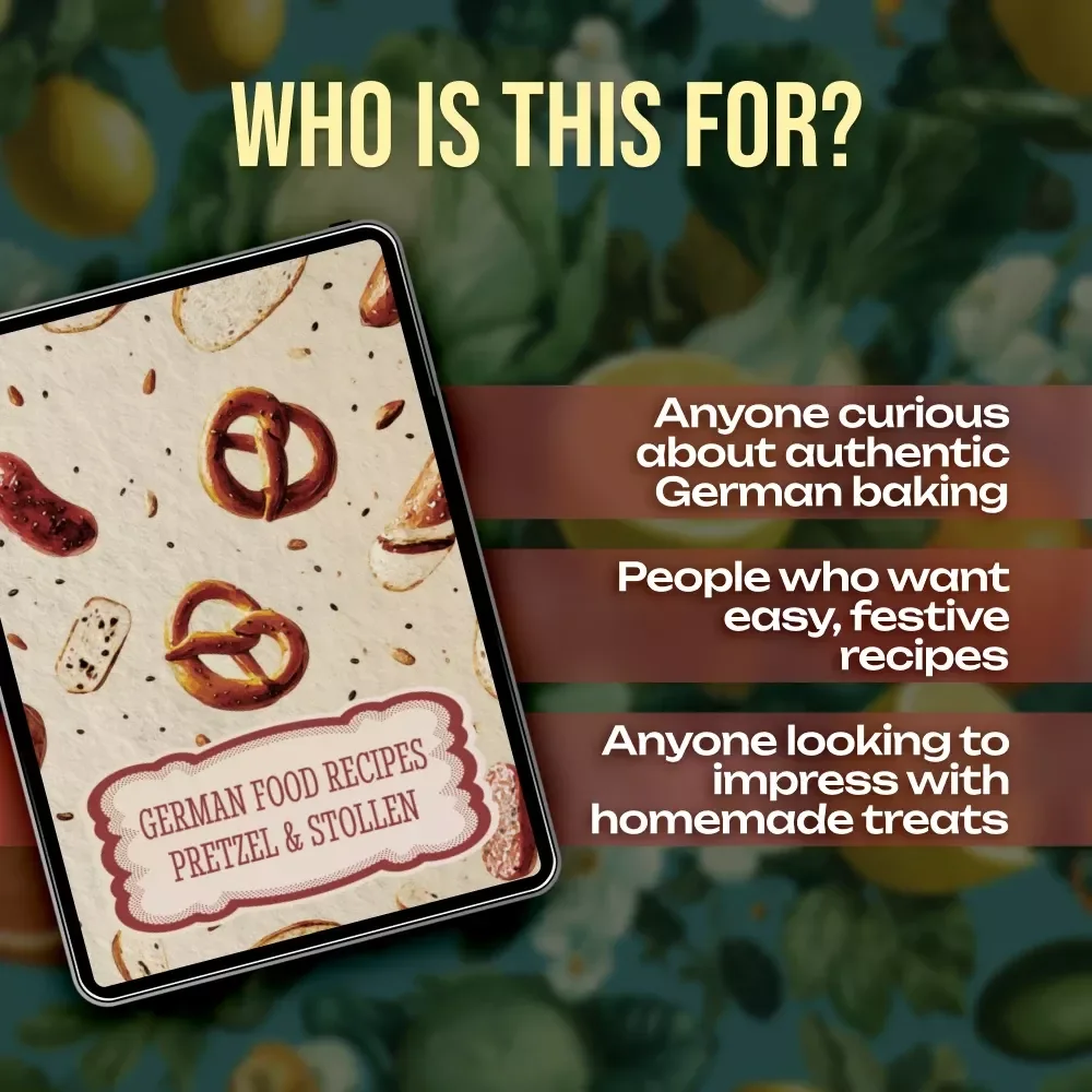 German Food Recipes Pretzel & Stollen | Authentic German Baking eBook | Traditional & Modern Holiday Recipes | Digital Download PDF Guide
