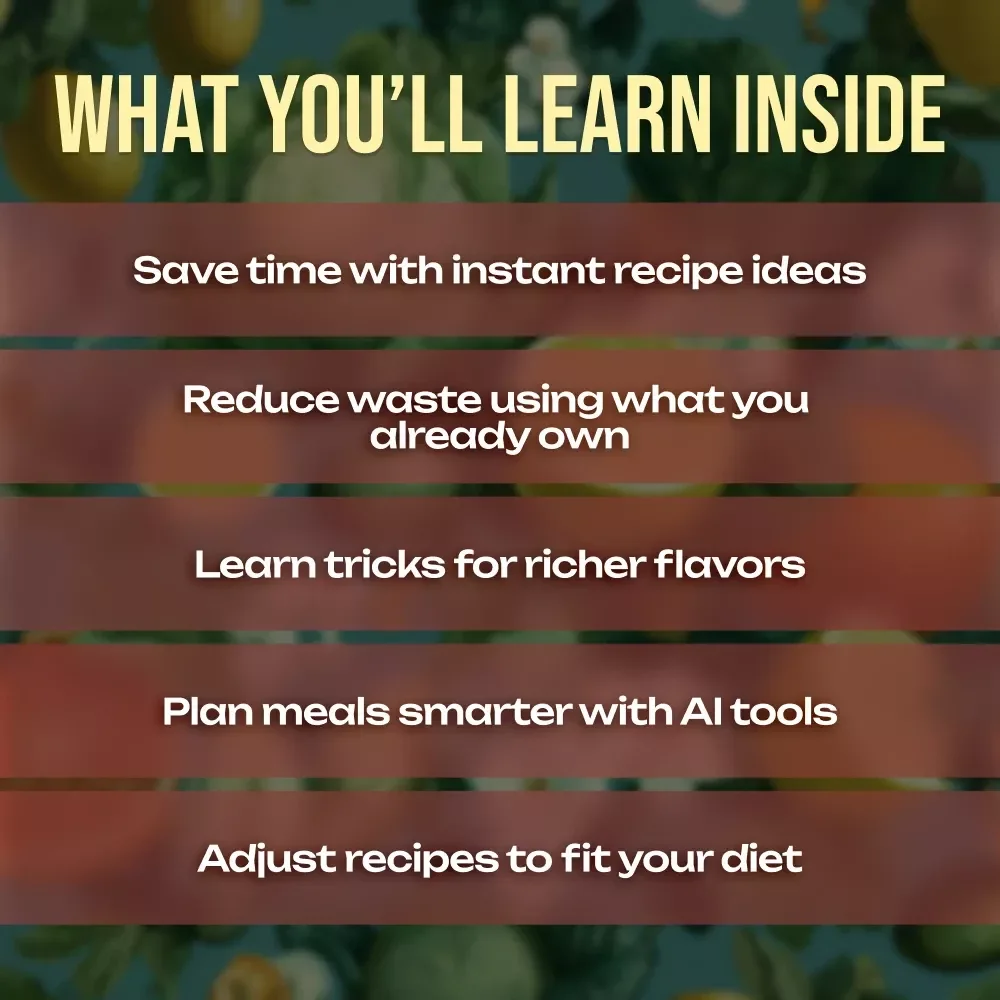 AI Recipe Suggestions from Pantry Photos | Smart Cooking Guide with AI Meal Ideas & Pantry Photo Recipes